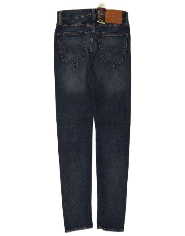 Levi's Mens Tapered Skinny Jeans W28 L32 Blue Cotton