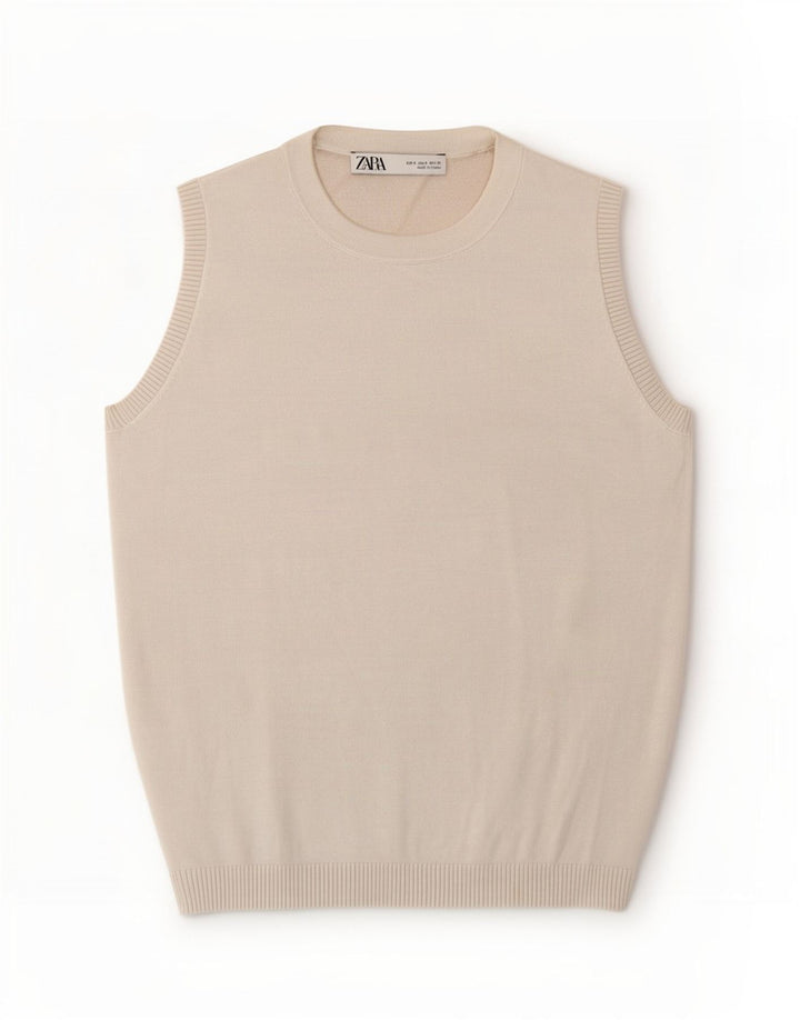 Zara Womens Vest Top UK 8 Small White