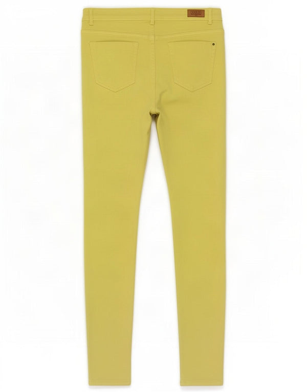 Zara Womens Trafaluc Skinny Casual Trousers EU 42 Large W32 L32 Yellow