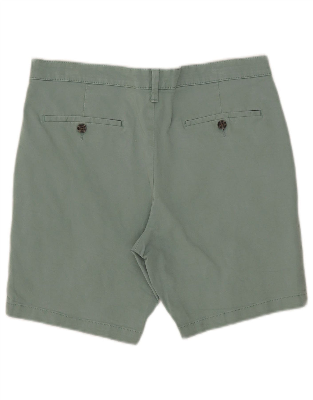 Marks & Spencer Mens Chino Shorts W34 Large Green Cotton
