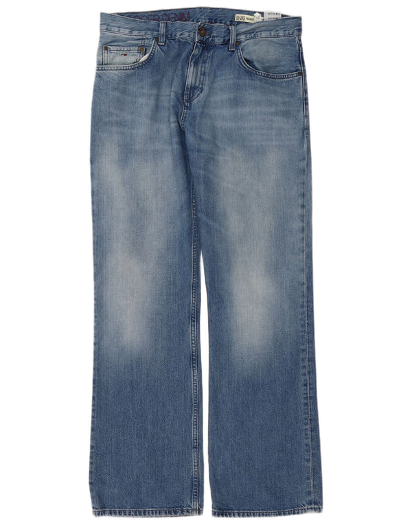 Tommy Hilfiger Mens Manhattan Regular Straight Jeans W34 L32 Blue Cotton