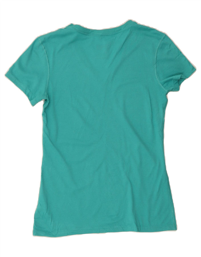 NIKE Womens Dri Fit T-Shirt Top UK 10 Small Turquoise Polyester Vintage Nike and Second-Hand Nike from Messina Hembry 