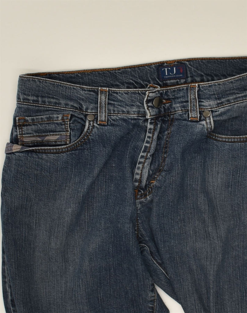 TRUSSARDI Womens Straight Jeans W31 L31 Blue Cotton | Vintage Trussardi | Thrift | Second-Hand Trussardi | Used Clothing | Messina Hembry 