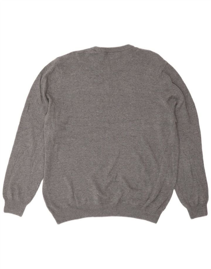 Marks & Spencer Mens Crew Neck Jumper Sweater XL Grey