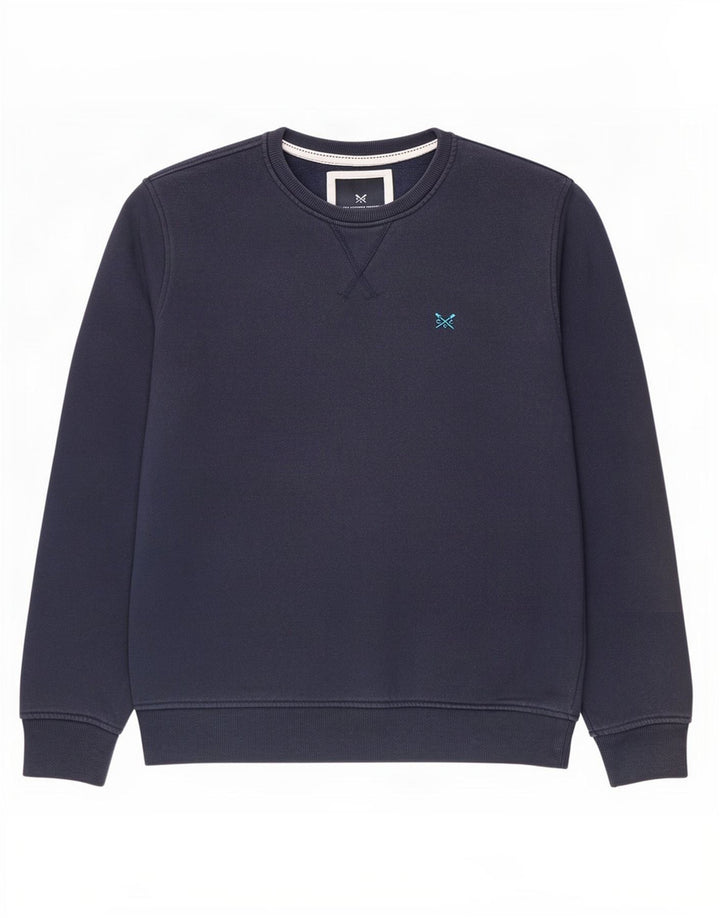 Crew Clothing Mens Sweatshirt Jumper Medium Navy Blue Cotton