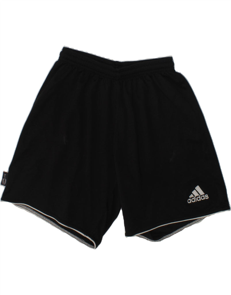 ADIDAS Womens Climalite Sport Shorts UK 8 Small Black Polyester | Vintage Adidas | Thrift | Second-Hand Adidas | Used Clothing | Messina Hembry 