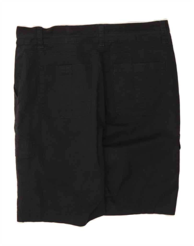 LEE Womens Relaxed Fit Mid Rise Cargo Shorts US 12 Large W32  Black Cotton Vintage Lee and Second-Hand Lee from Messina Hembry 
