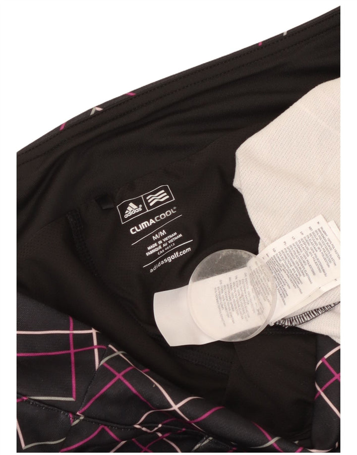 Adidas Womens Climacool Skort UK 14 Medium  Black Check Polyester