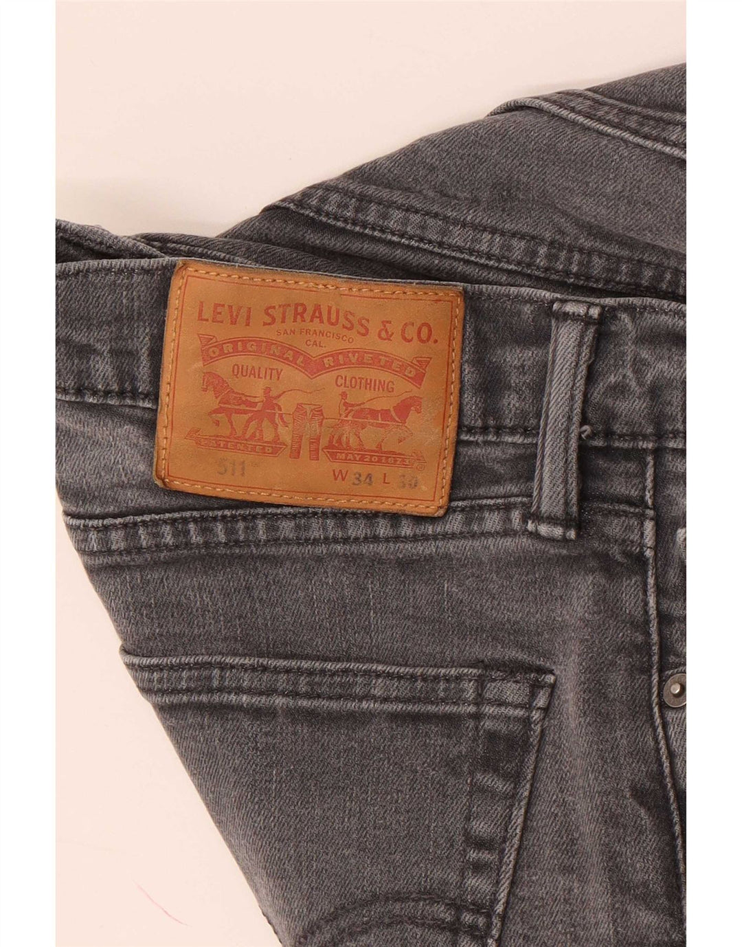 Levi's Mens 511 Slim Jeans W34 L30 Grey