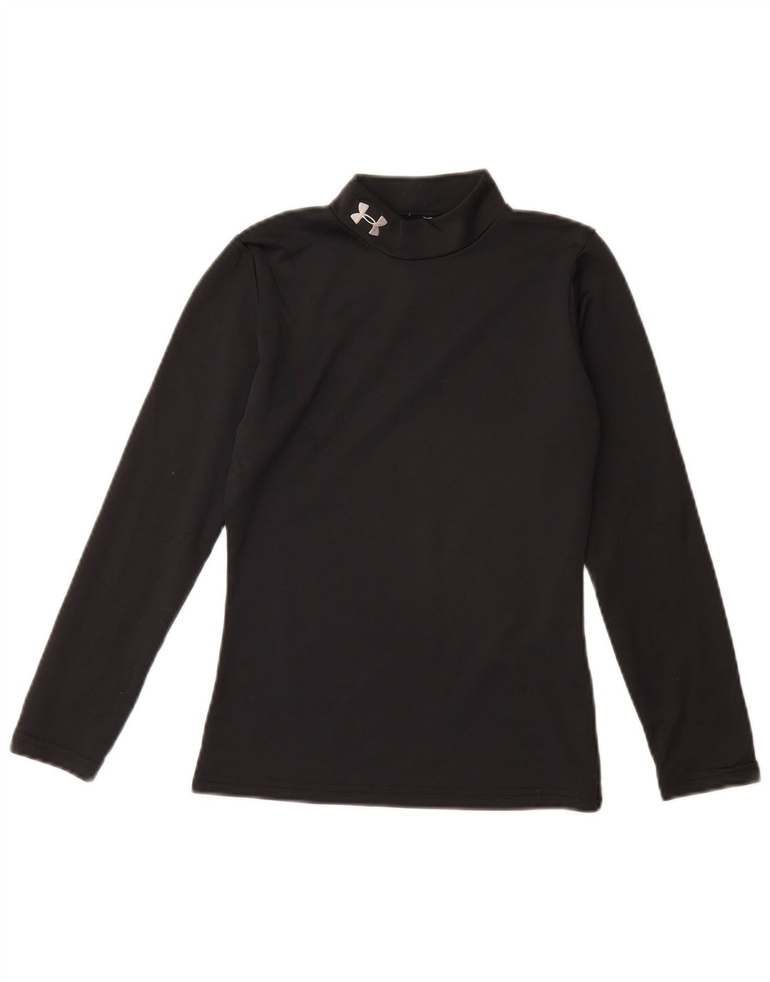 UNDER ARMOUR Girls Cold Gear Top Long Sleeve 9-10 Years Medium  Black