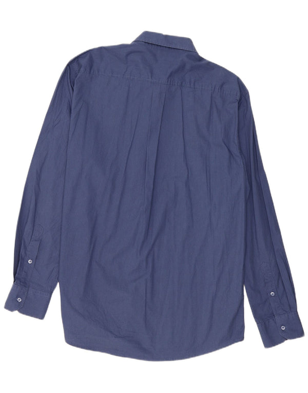 Dack's Mens Regular Fit Shirt 2XL Navy Blue Geometric Cotton