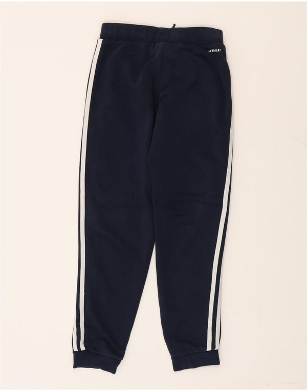 Adidas Boys Aeroready Tracksuit Trousers Joggers 9-10 Years Navy Blue