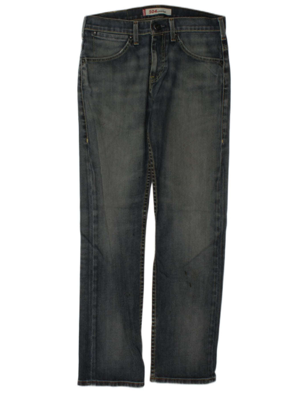 Levi's Mens 504 Straight Jeans W30 L31 Navy Blue