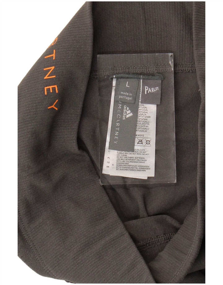 Adidas Womens Stella McCartney Graphic Leggings UK 14 Large  Grey Polyamide
