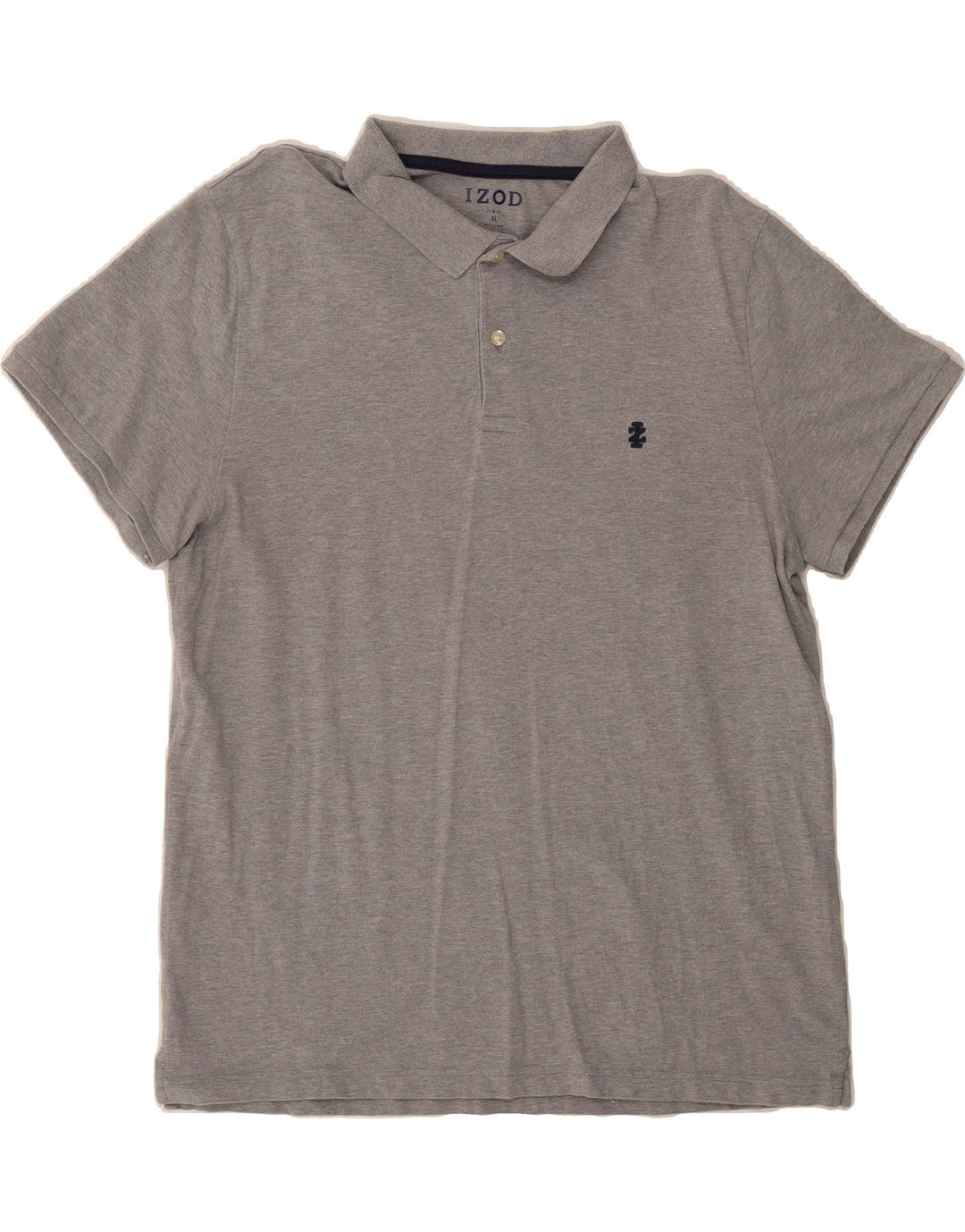 IZOD Mens Slim Fit Polo Shirt XL Grey Cotton Vintage Izod and Second-Hand Izod from Messina Hembry 