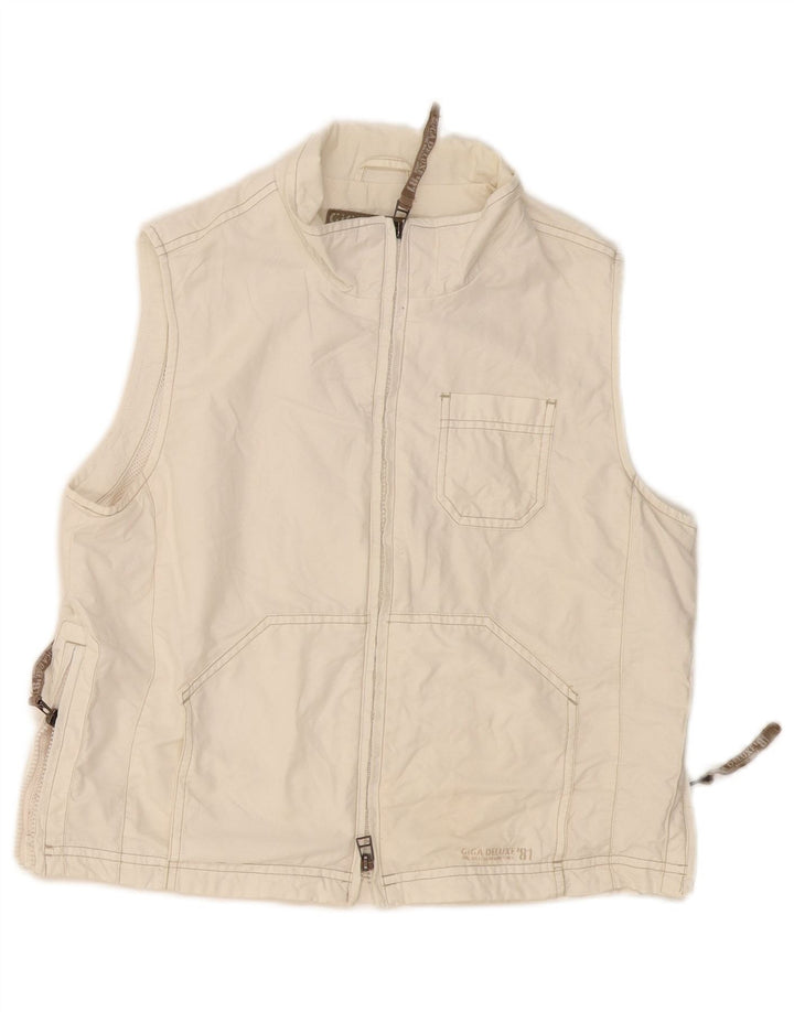 KILLTEC Womens Utility Gilet EU 40 Medium White Cotton