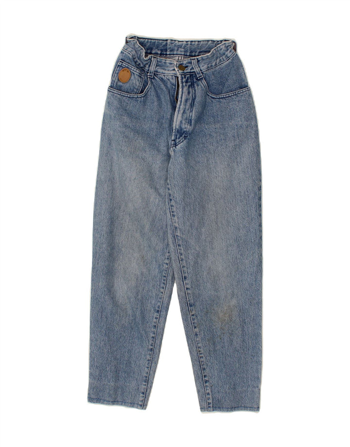 TRUSSARDI Womens Tapered Jeans W27 L25 Blue Cotton Vintage Trussardi and Second-Hand Trussardi from Messina Hembry 