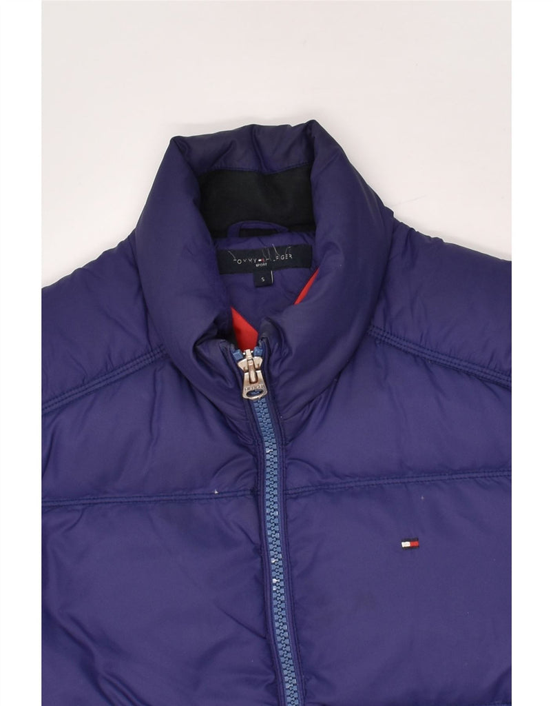 TOMMY HILFIGER Mens Padded Jacket UK 36 Small Purple | Vintage Tommy Hilfiger | Thrift | Second-Hand Tommy Hilfiger | Used Clothing | Messina Hembry 