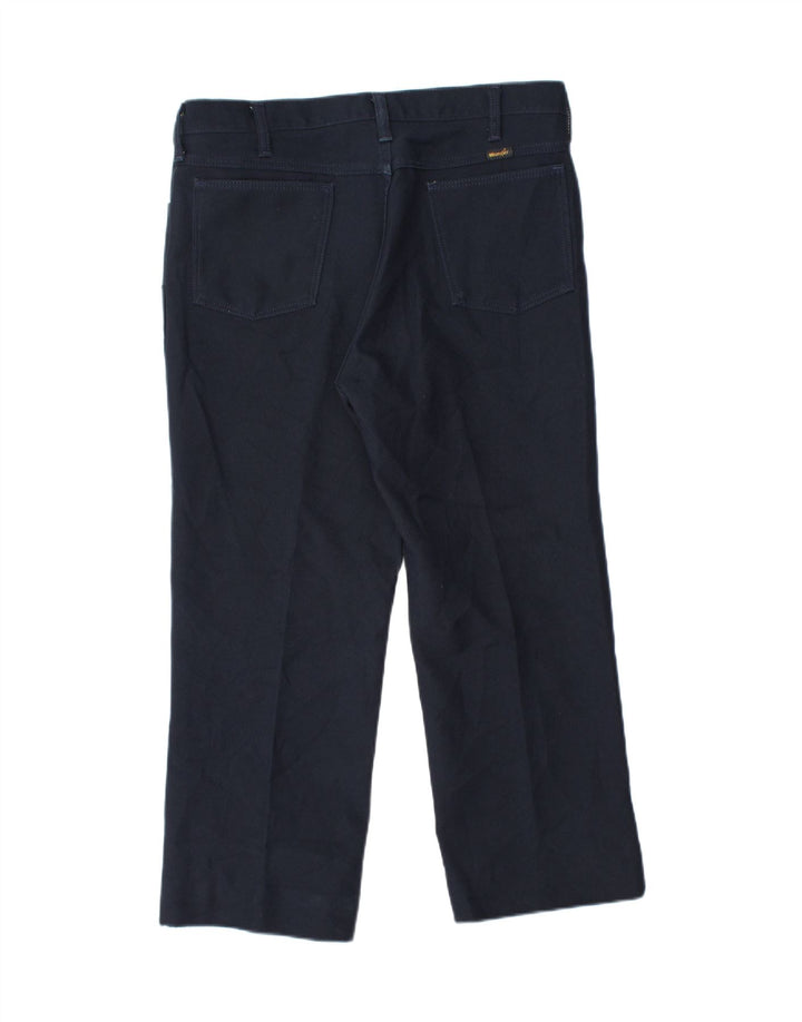 WRANGLER Mens Straight Cropped Trousers  W34 L24 Navy Blue