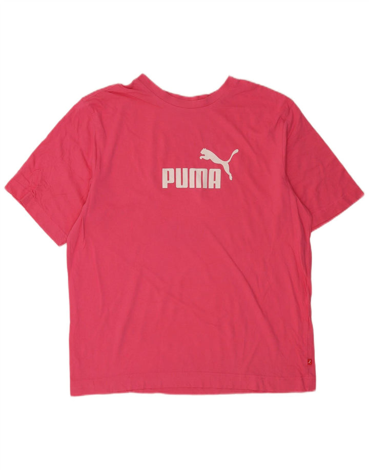 Puma Mens Graphic T-Shirt Top Large Pink