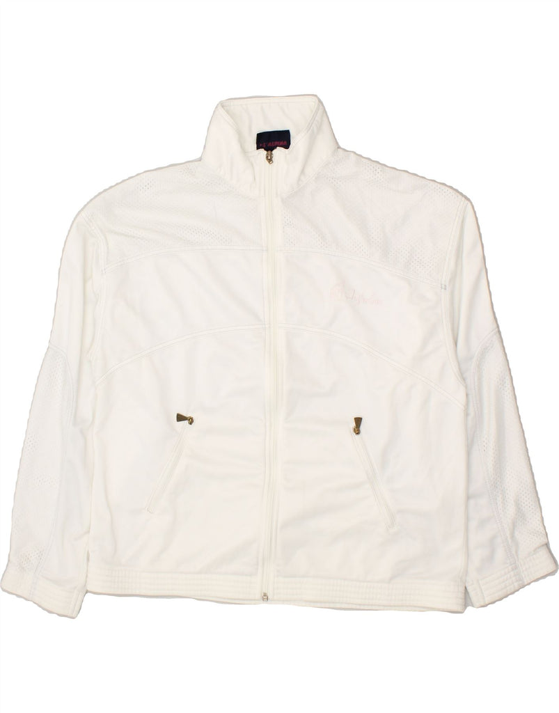 AUSTRALIAN Womens Tracksuit Top Jacket EU 44 XL White | Vintage AUSTRALIAN | Thrift | Second-Hand AUSTRALIAN | Used Clothing | Messina Hembry 