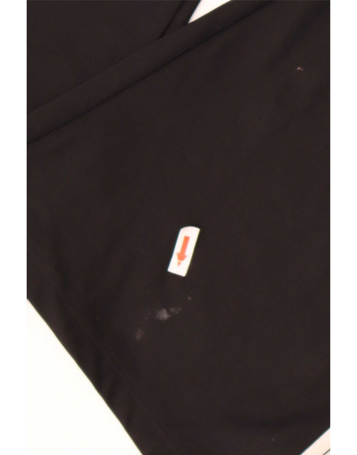 Adidas Womens Flare Tracksuit Trousers UK 10 Small Black Polyester