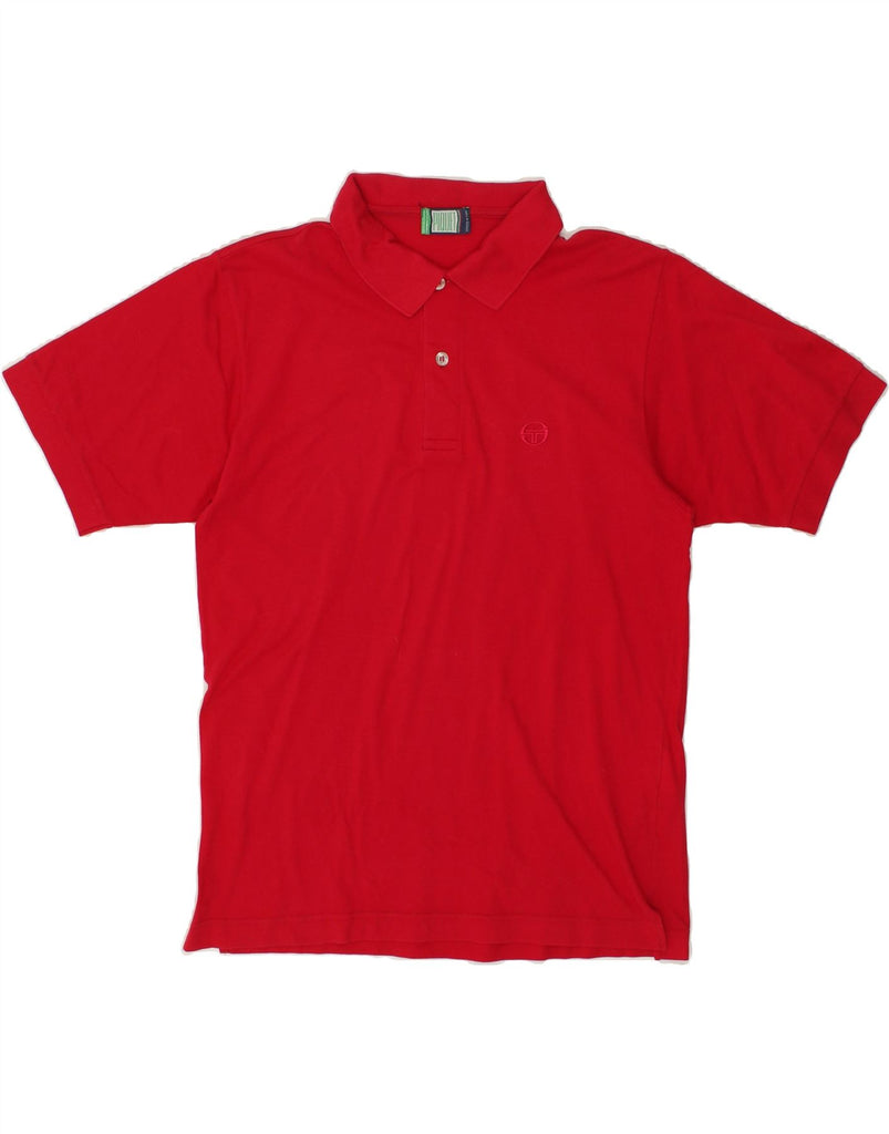 SERGIO TACCHINI Mens Polo Shirt Medium Red Cotton | Vintage Sergio Tacchini | Thrift | Second-Hand Sergio Tacchini | Used Clothing | Messina Hembry 