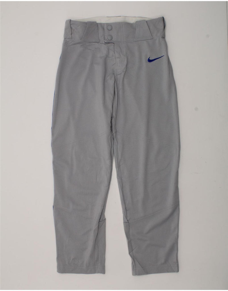 NIKE Boys Tracksuit Trousers 13-14 Years Medium  Grey Polyester | Vintage Nike | Thrift | Second-Hand Nike | Used Clothing | Messina Hembry 