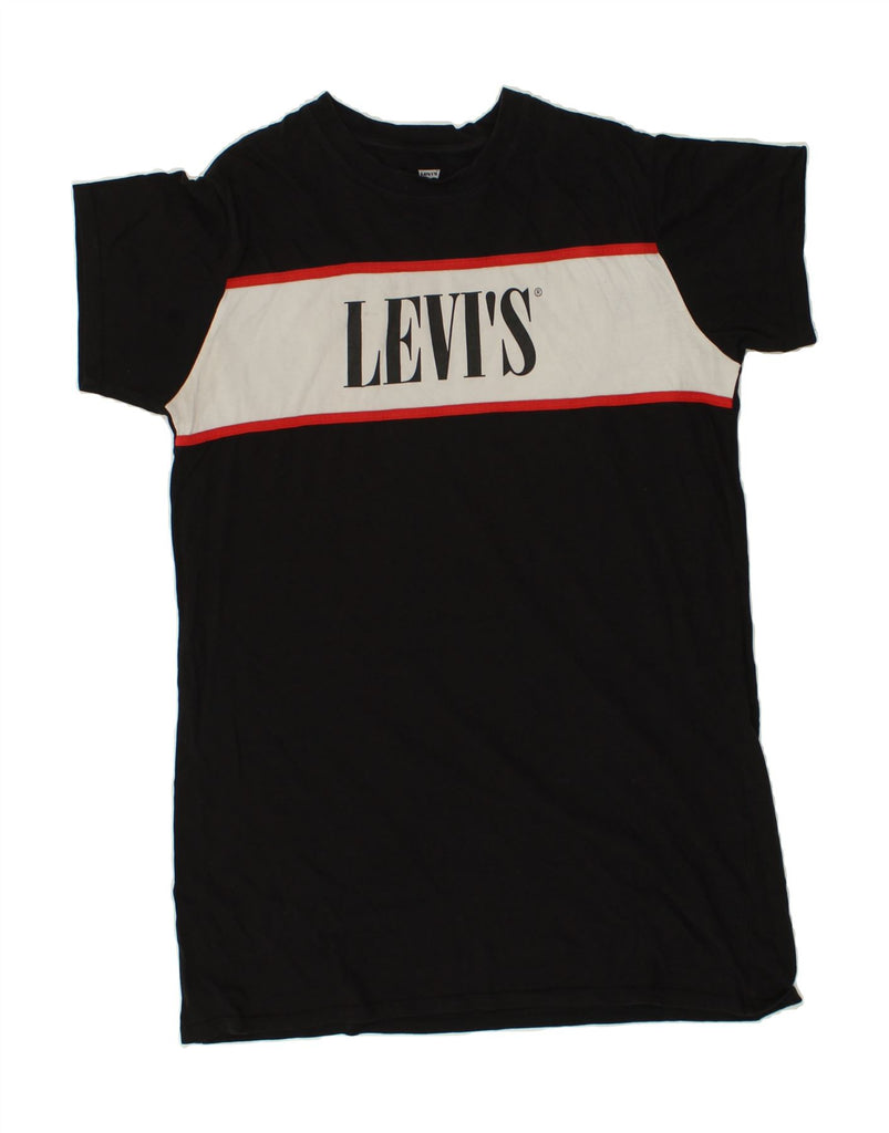 LEVI'S Mens Graphic T-Shirt Top Medium Black Colourblock | Vintage Levi's | Thrift | Second-Hand Levi's | Used Clothing | Messina Hembry 