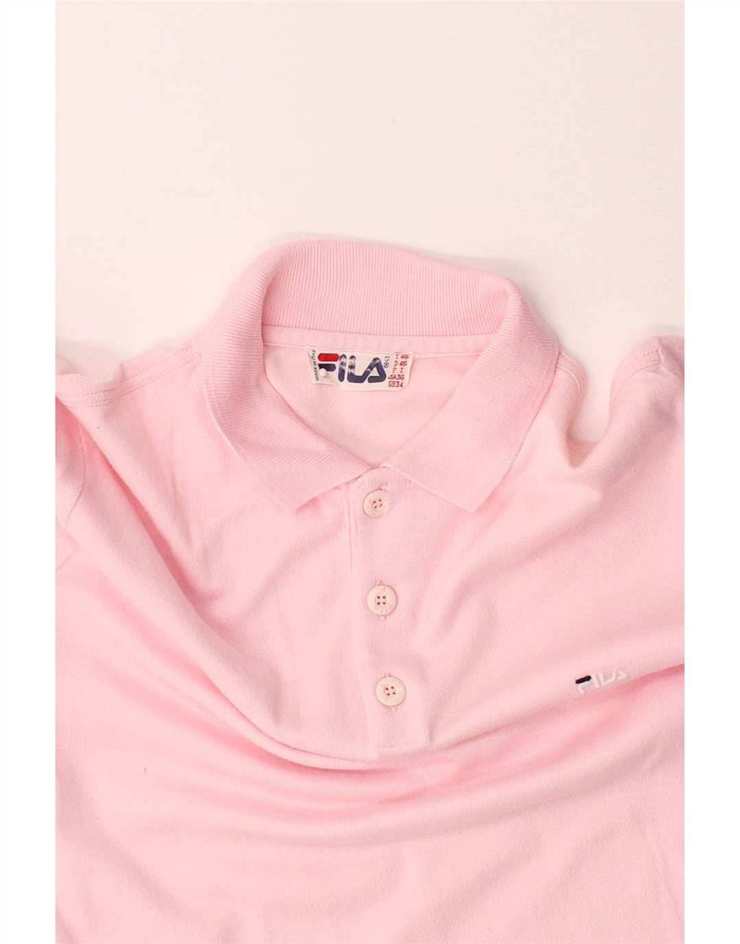 FILA Womens Polo Shirt IT 46 Large Pink Cotton Vintage Fila and Second-Hand Fila from Messina Hembry 