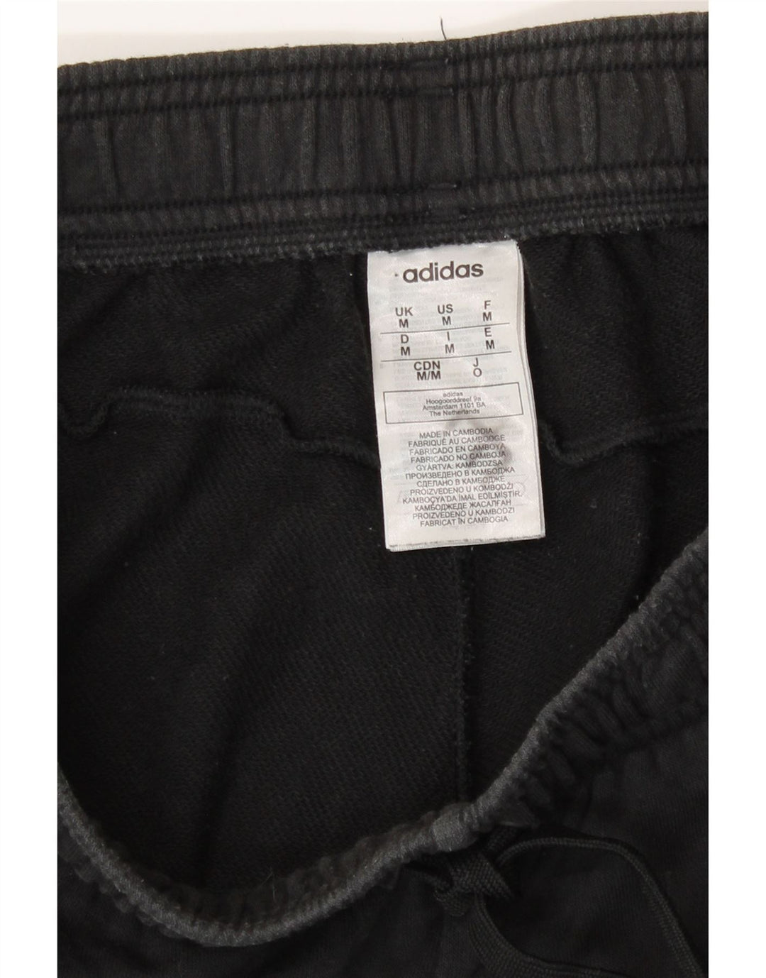 Adidas Mens Sport Shorts Medium  Black Cotton