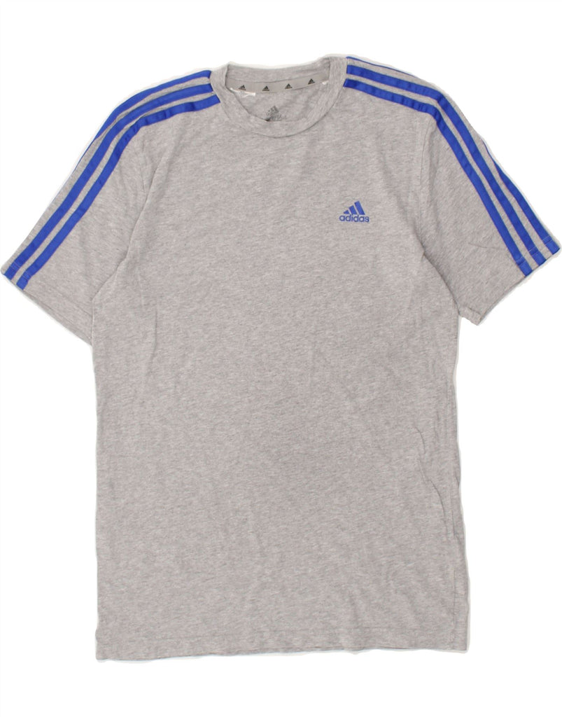 ADIDAS Boys Graphic T-Shirt Top 13-14 Years Grey | Vintage Adidas | Thrift | Second-Hand Adidas | Used Clothing | Messina Hembry 