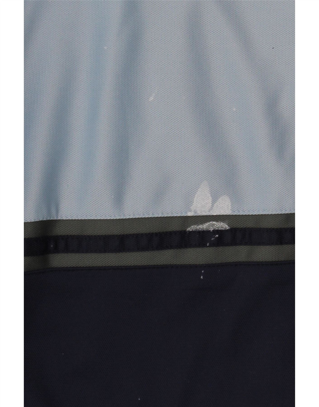 Asics Mens Tracksuit Top Jacket Large Navy Blue Colourblock Polyester