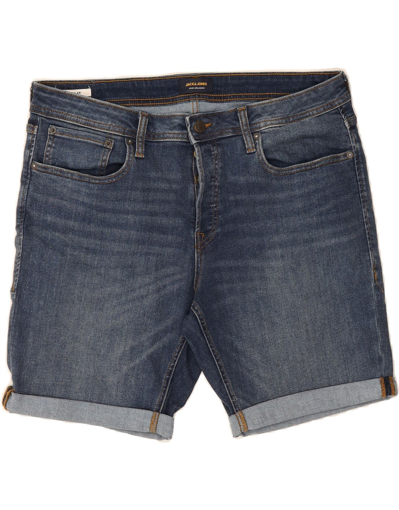 JACK & JONES Mens Denim Shorts 2XL W40  Blue Cotton Vintage Jack & Jones and Second-Hand Jack & Jones from Messina Hembry 