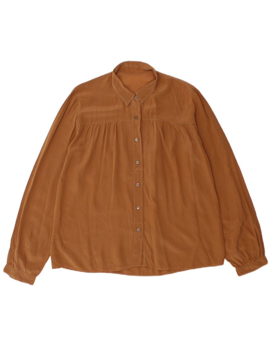 VINTAGE Womens Shirt UK 18 XL Brown