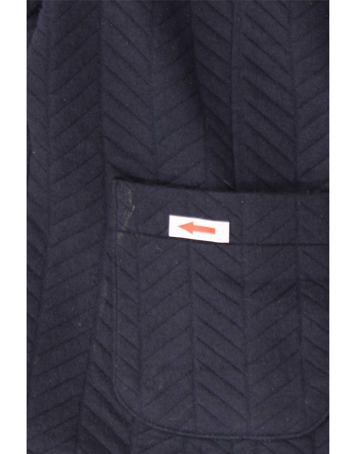 Marks & Spencer Womens Blazer Jacket UK 14 Medium Navy Blue Polyester