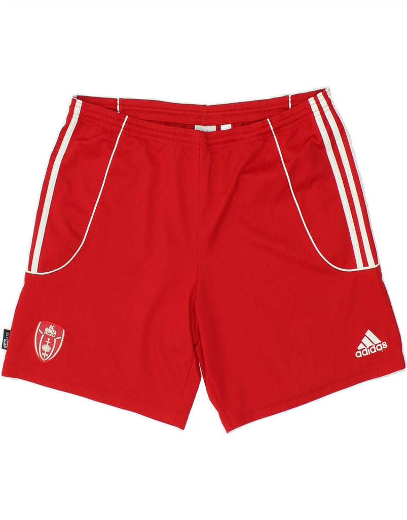 ADIDAS Mens Graphic Sport Shorts Large Red Polyester | Vintage Adidas | Thrift | Second-Hand Adidas | Used Clothing | Messina Hembry 