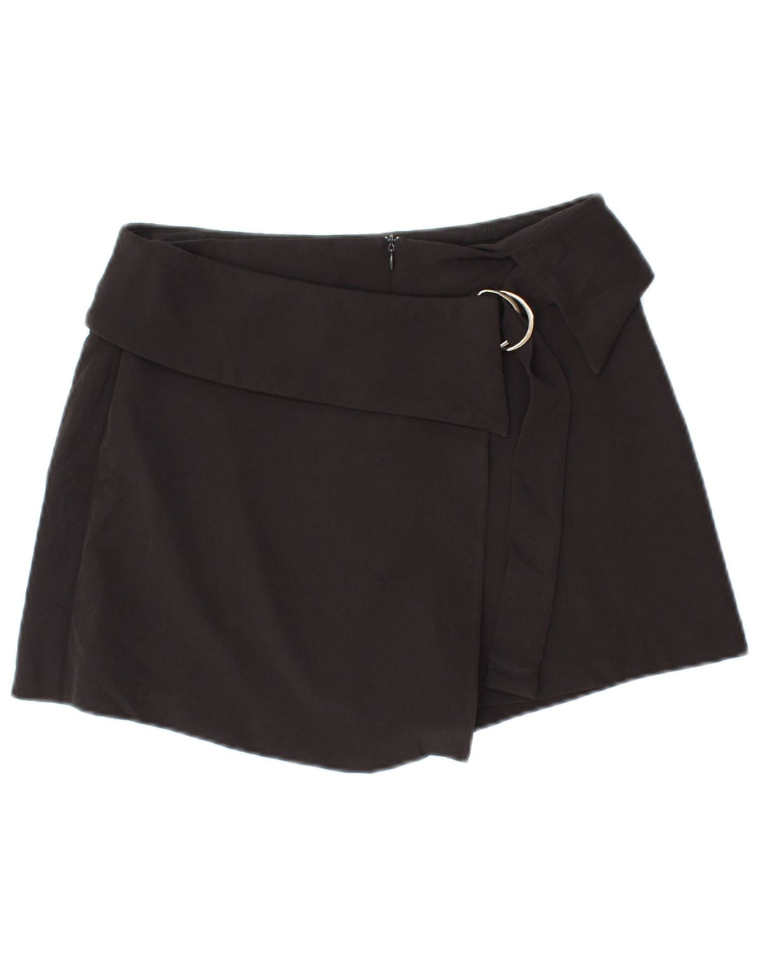 ZARA Womens High Waist Casual Shorts Medium W28  Black Polyester