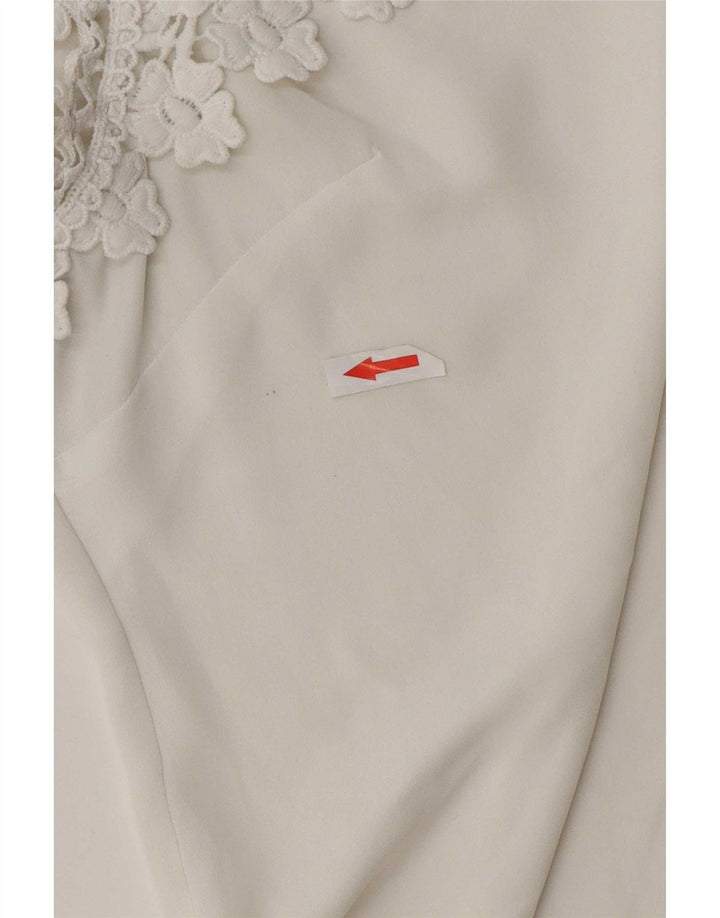 Lipsy Womens Blouse Top UK 16 Large White Polyester
