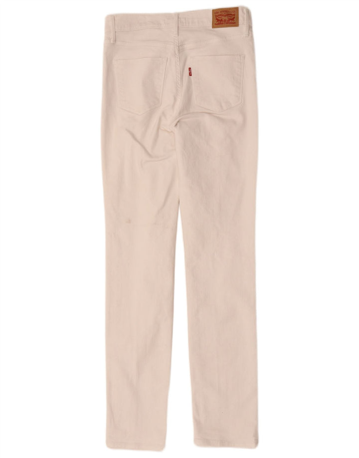 Levi's Womens Slimming Slim Jeans W28 L31 White Cotton