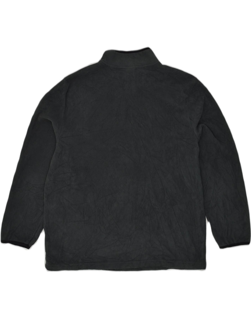 STARTER Mens Zip Neck Fleece Jumper XL Grey Polyester | Vintage Starter | Thrift | Second-Hand Starter | Used Clothing | Messina Hembry 