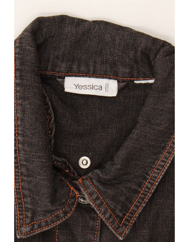 YESSICA Womens Denim Jacket UK 18 XL Grey Vintage Yessica and Second-Hand Yessica from Messina Hembry 