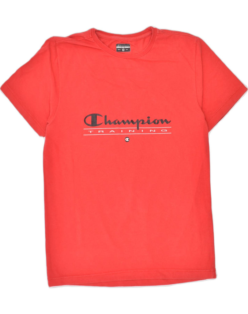 CHAMPION Boys Graphic T-Shirt Top 13-14 Years Large Red Cotton | Vintage | Thrift | Second-Hand | Used Clothing | Messina Hembry 