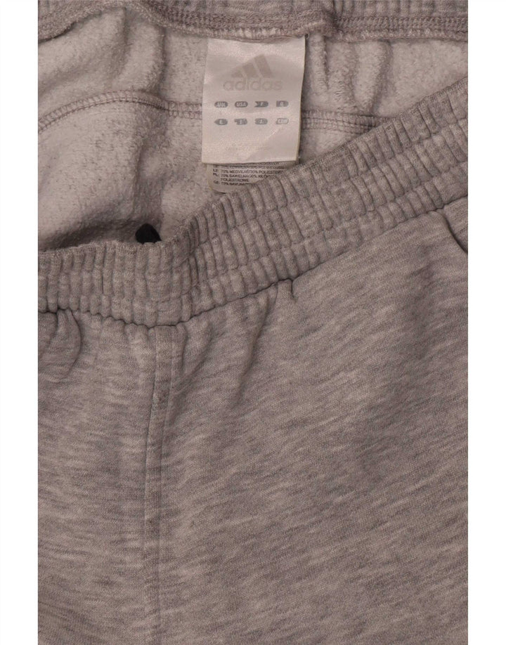Adidas Mens Tracksuit Trousers Joggers Small Grey Cotton