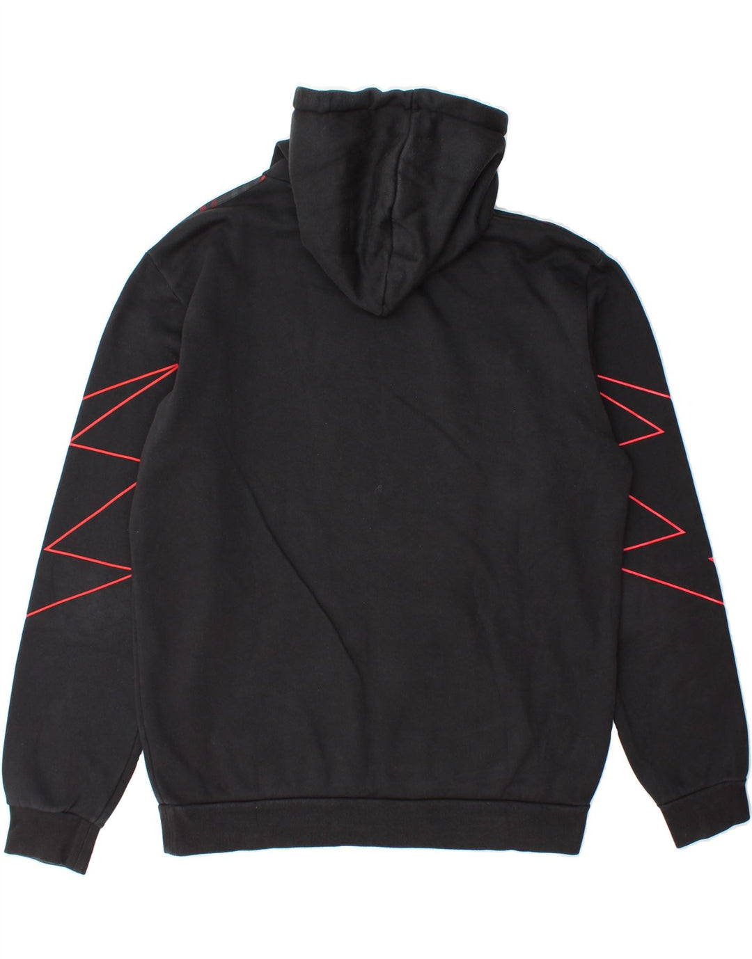 ADIDAS Mens Hoodie Jumper Medium Black Cotton Vintage Adidas and Second-Hand Adidas from Messina Hembry 