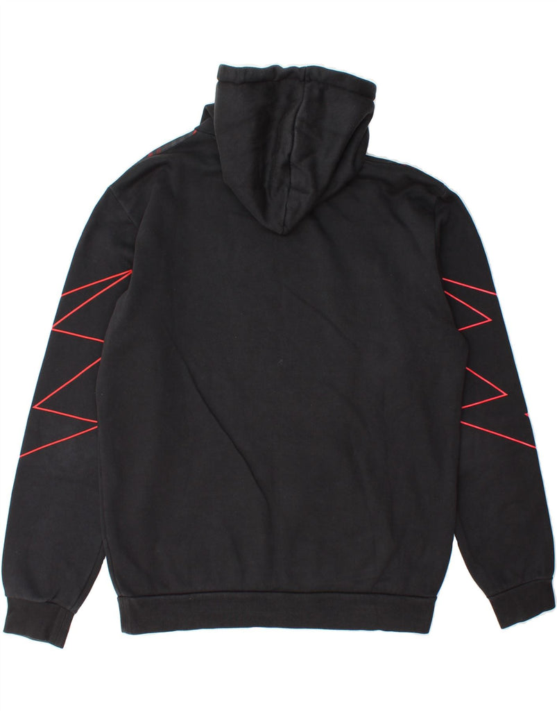 ADIDAS Mens Hoodie Jumper Medium Black Cotton Vintage Adidas and Second-Hand Adidas from Messina Hembry 