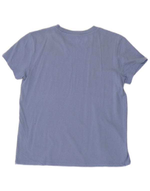 Levi's Womens T-Shirt Top UK 10 Small Blue Cotton