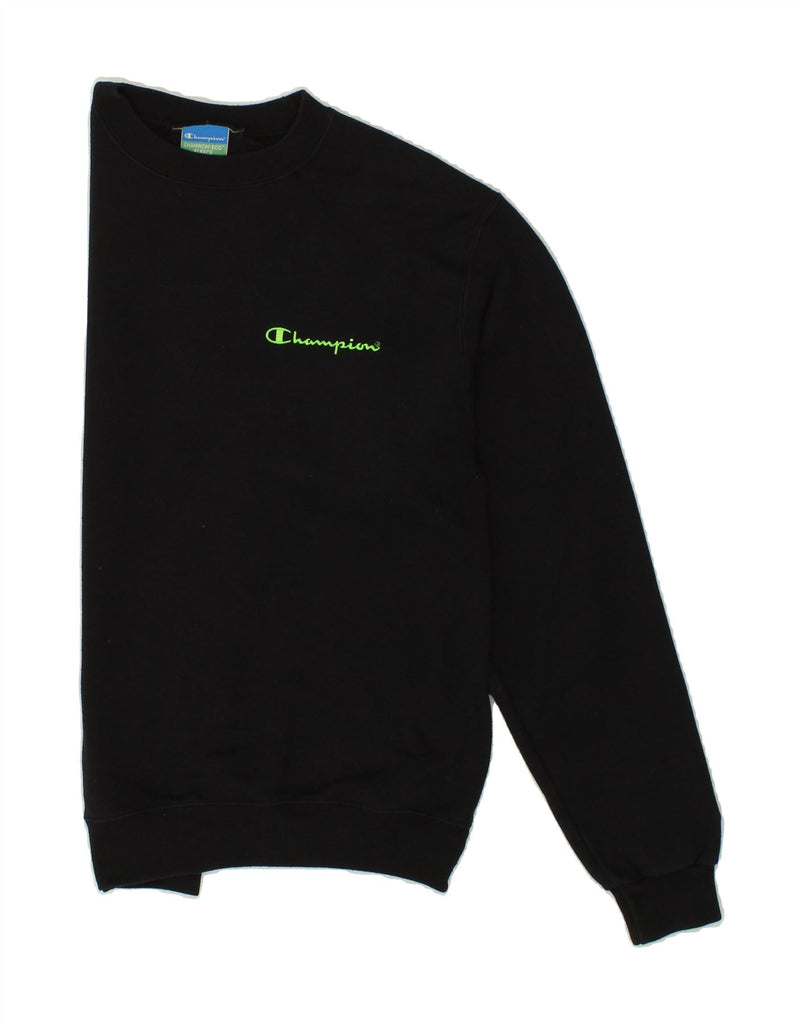 CHAMPION Mens Sweatshirt Jumper Small Black Vintage Champion and Second-Hand Champion from Messina Hembry 