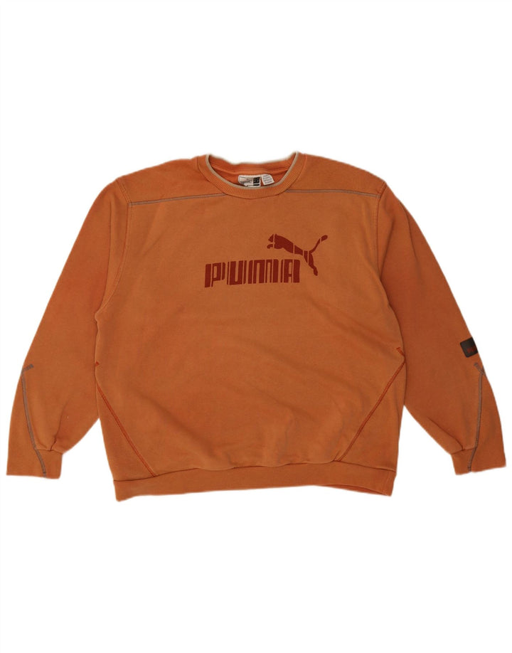 Puma Boys Graphic Sweatshirt Jumper 13-14 Years Orange