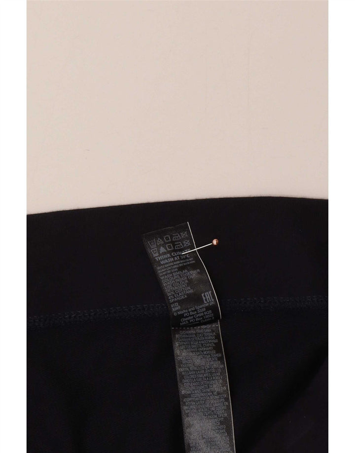 Marks & Spencer Womens Leggings UK 22 3XL Navy Blue Cotton